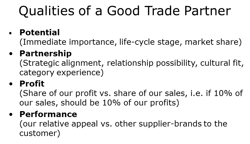 qualities of a good trade partner