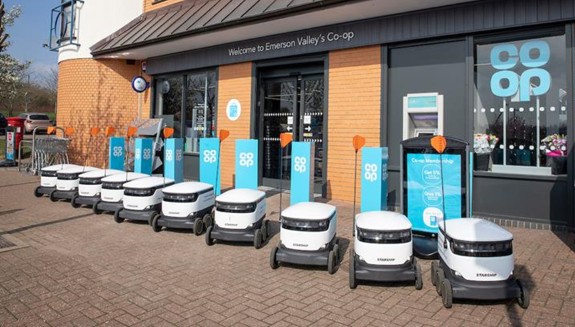 Co-op Starship robots