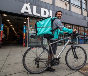 Aldi deliveroo rider