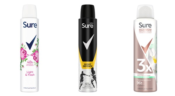 Sure-Anti-Perspirant-range