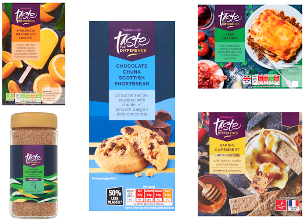 Sainsburys taste the difference range