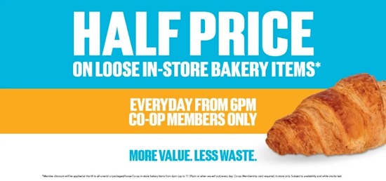 Co-op Bakery Half Price