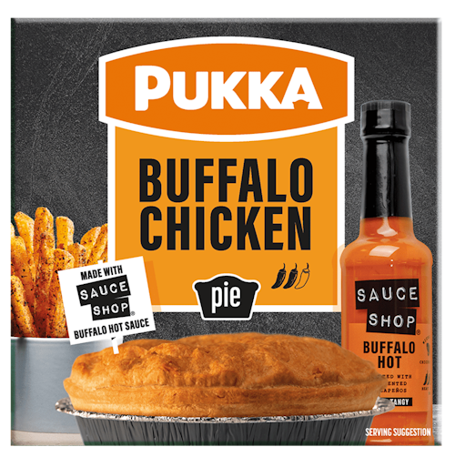 Pukka x Sauce Shop Buffalo Chicken Pie