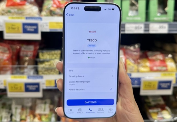 Tesco Be My Eyes